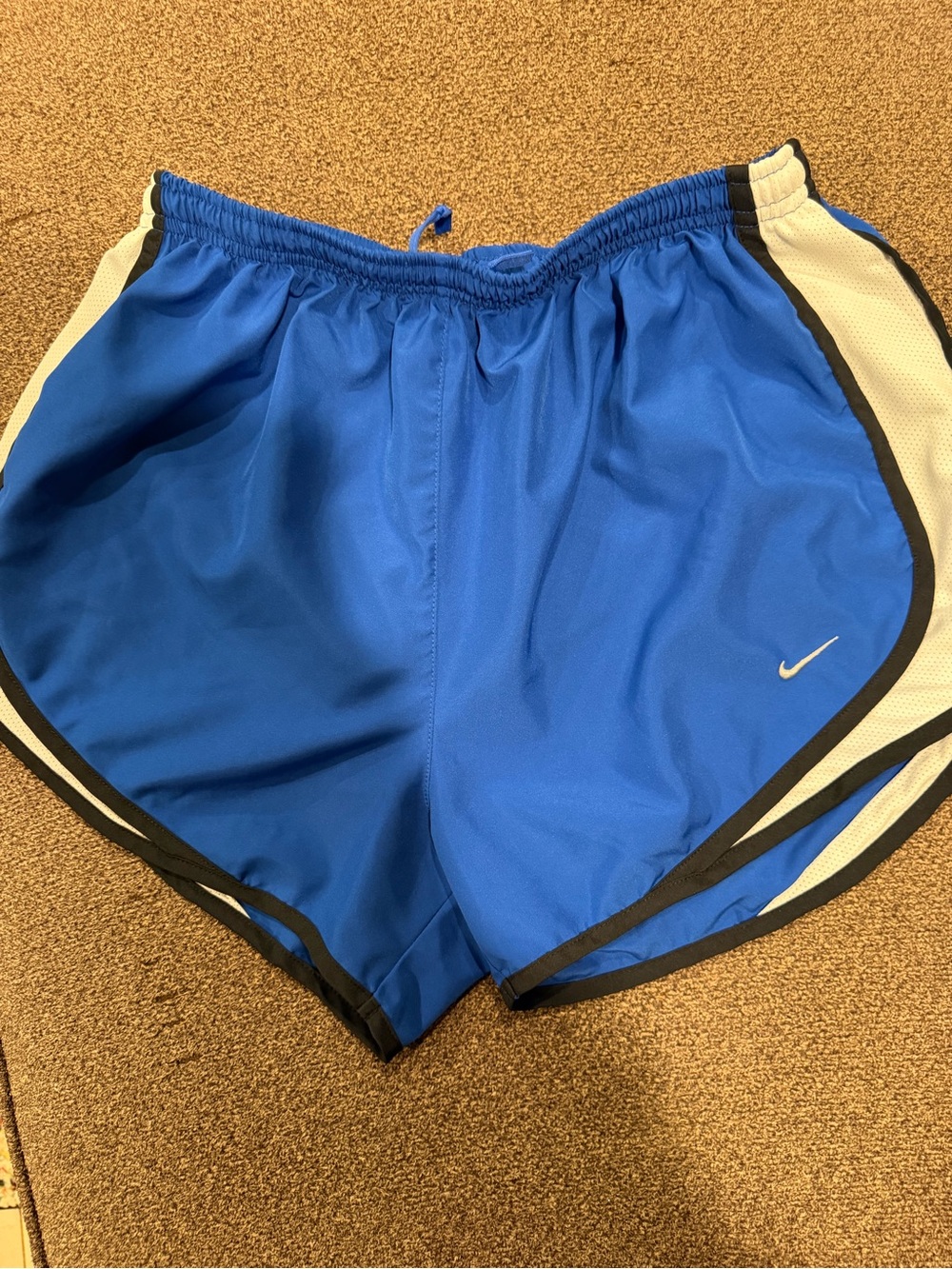 Nike Women's Royal Blue Athletic Shorts with White Trim